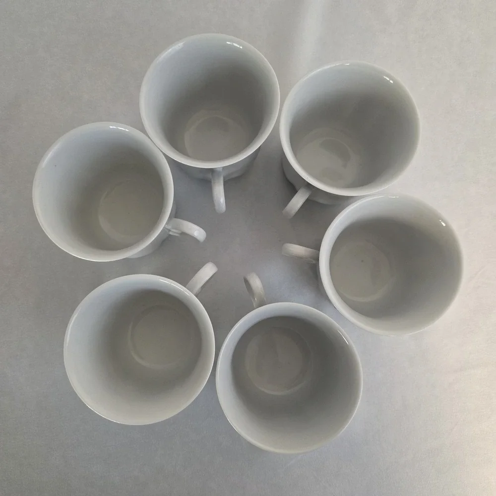 Set 6 VTG Alco Apulum Christmas Holly & Berries Coffee Cider Tea Cups‎ Romania